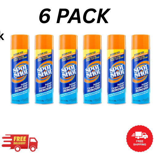 Lot of 6: Spot Shot Instant Carpet Stain Remover Aerosol, 21 oz. Cans