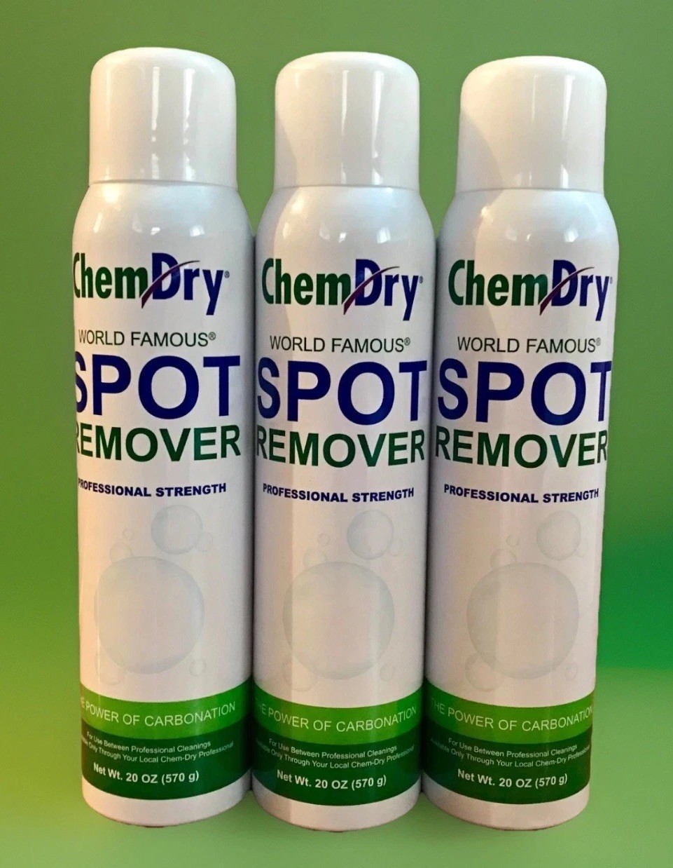 3 Cans Chem Dry Professional Strength Spot Remover 20 Oz New Design