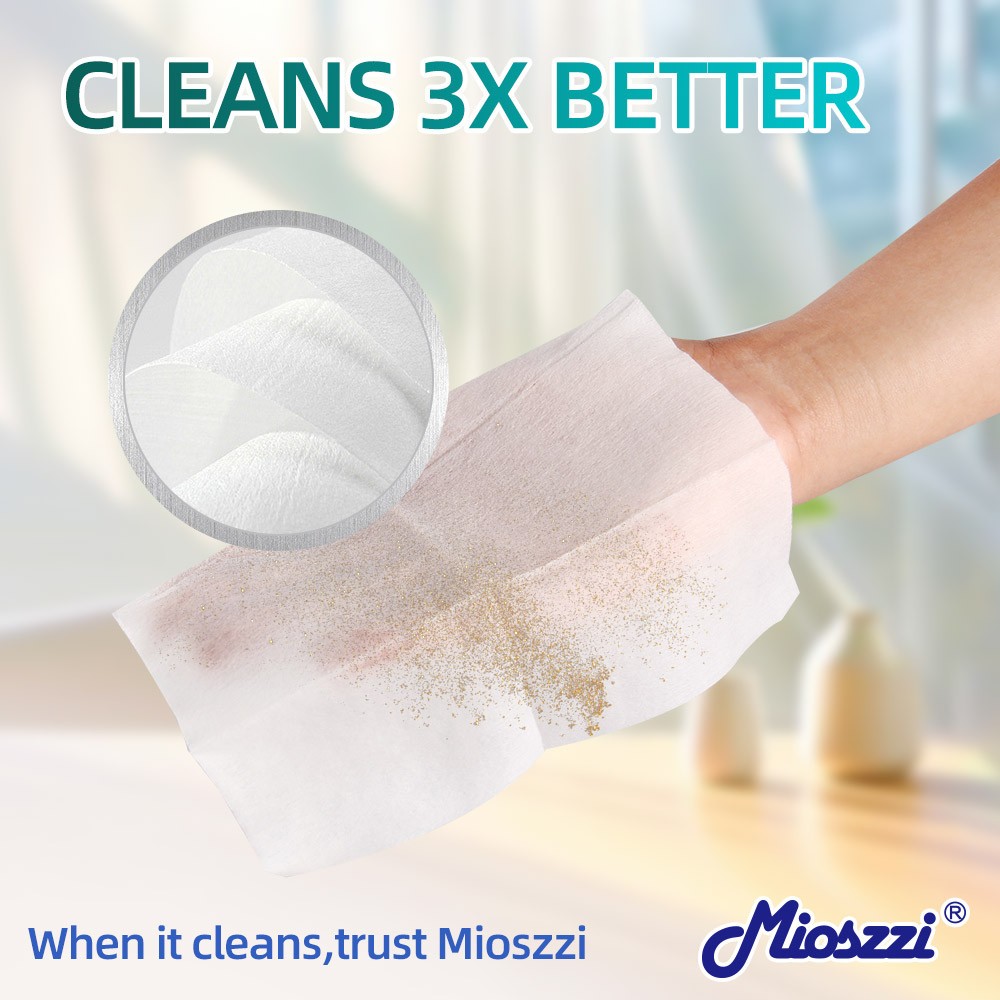 Mioszzi Multi-Surface Cleaning Wipes for Office Desk，Quick Dry ，Electronics Safe