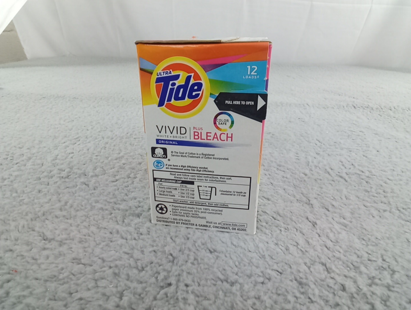 ULTRA Tide VIVID white + bright with bleach Laundry Detergent Powder 21 Oz