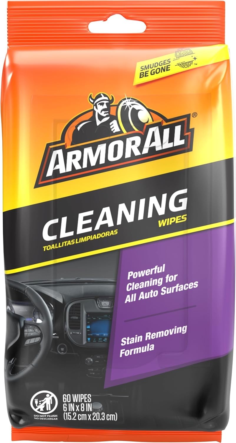Armor All Car Interior Wipes 60 Count New