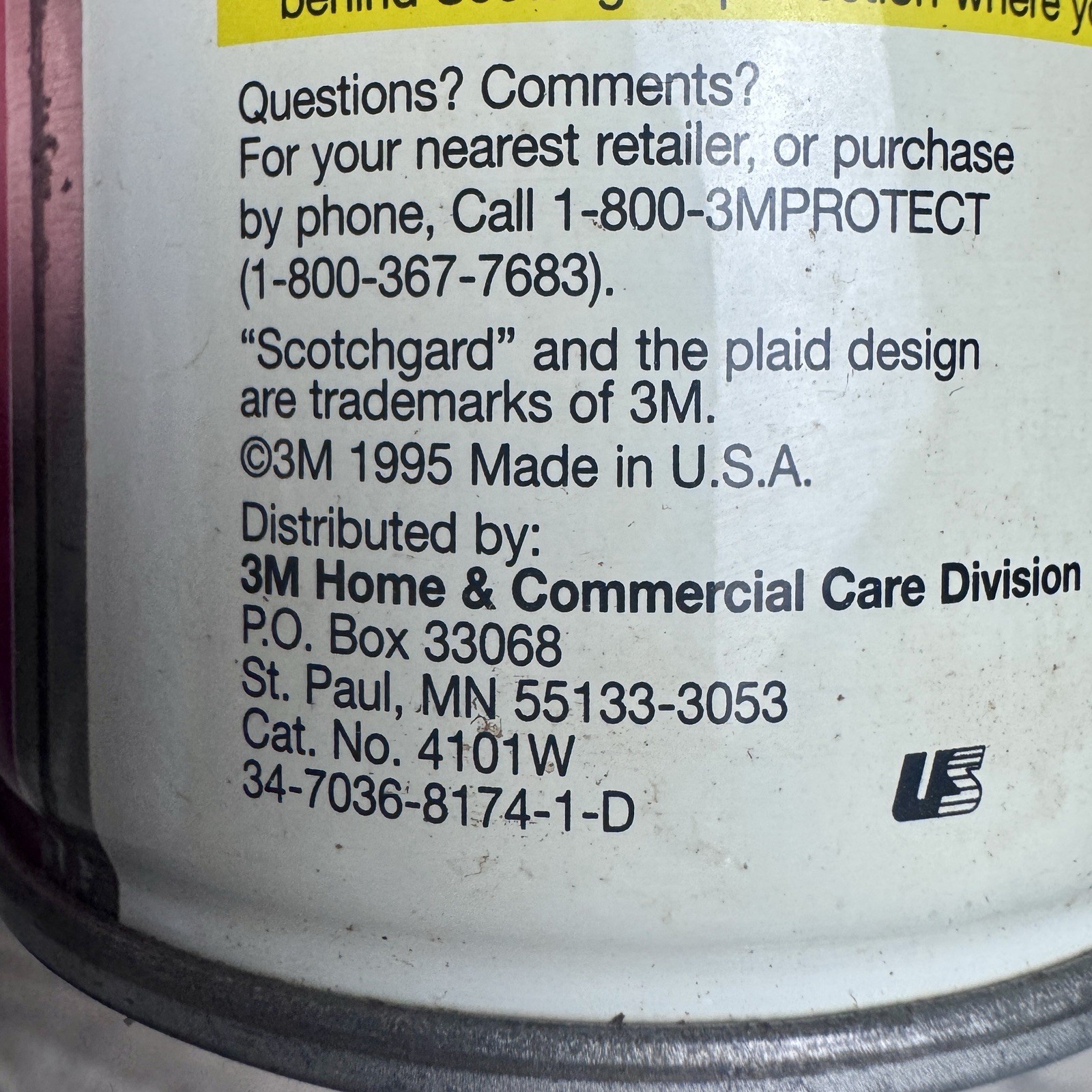 3M Scotch Gard Protector for Fabric & Upholstery (2) 14 oz OLD FORMULA 1995