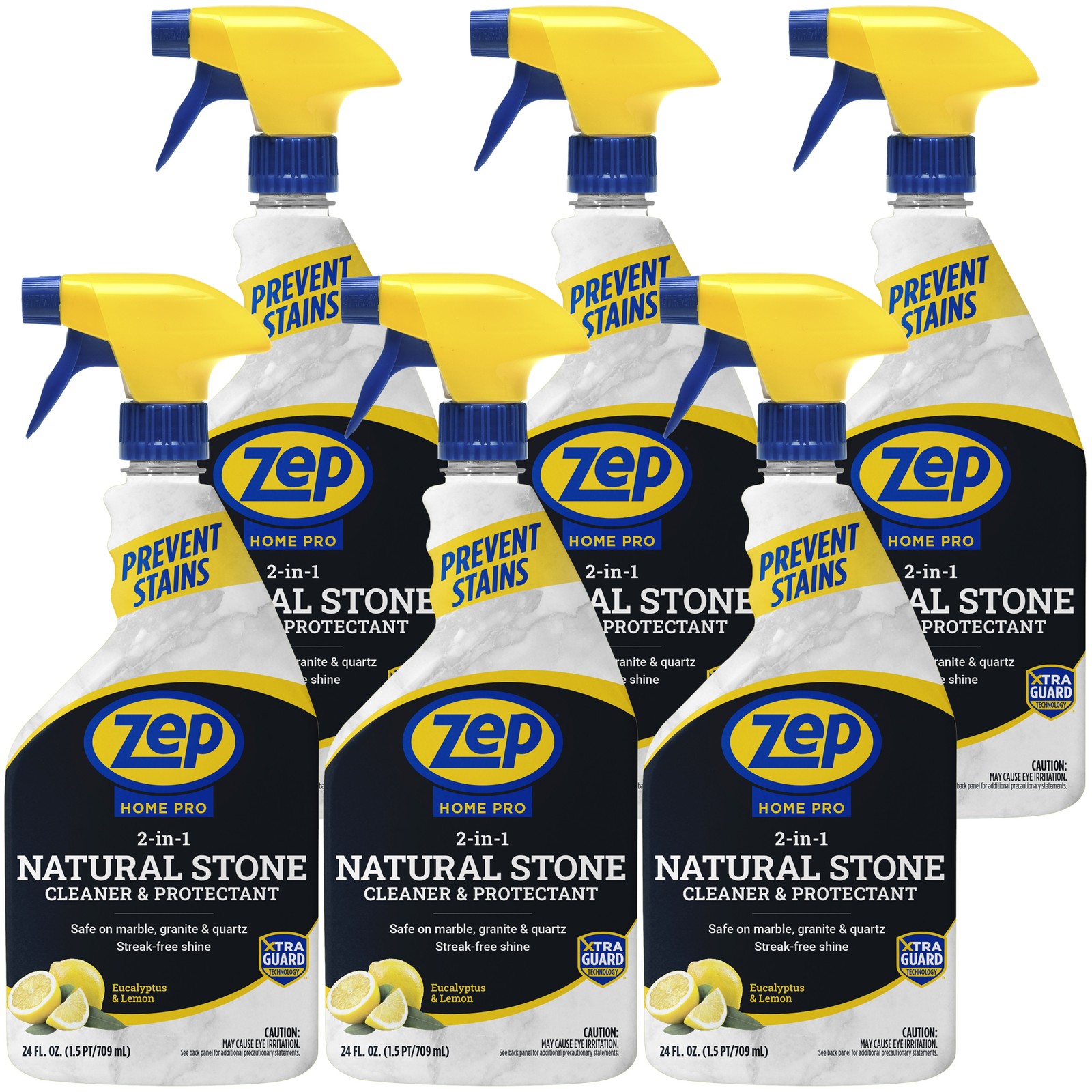 Zep NEW Home Pro 2-In-1 Marble, Granite & Stone Cleaner – 24 Fl. oz. (Case of 6)
