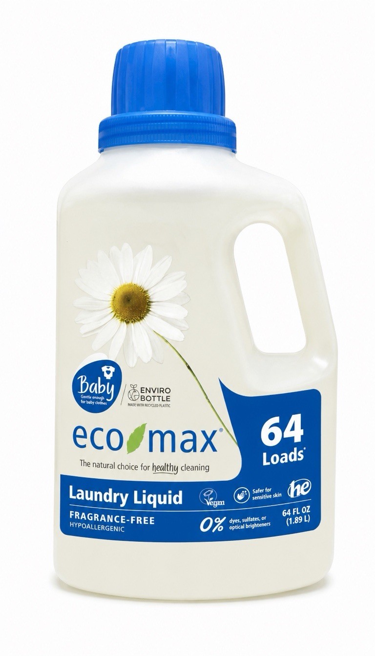 Eco Max Laundry Liquid Fragrance-Free 64 Fluid ounces 1 Bottle