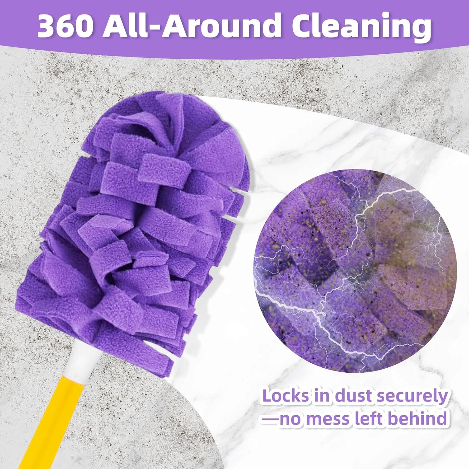 12 PCS Fleece Reusable Duster Refills for Swiffer, Washable Heavy Duty Duster…