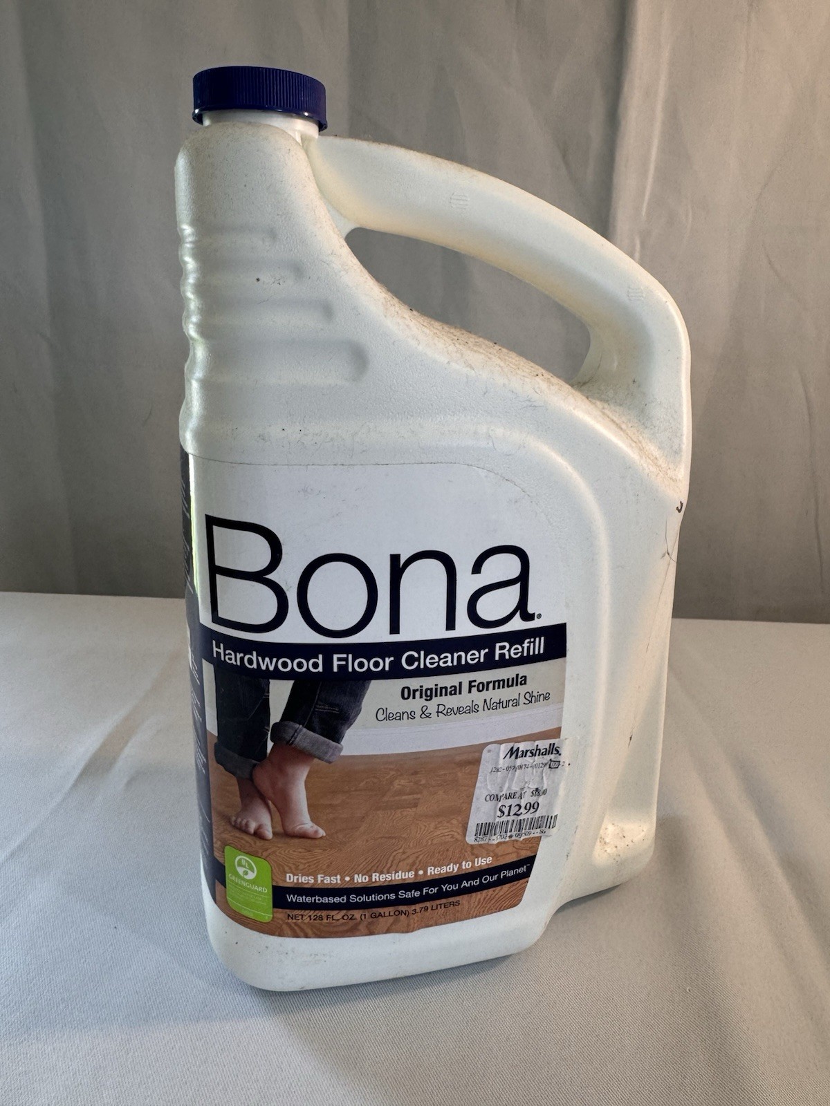 Bona Hardwood Floor Cleaner Refill, 128 Fl Oz (Pack of 1), Clear