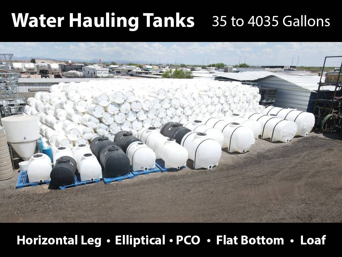 250 Gallon Portable Septic / Holding Tank with Bottom Fittings
