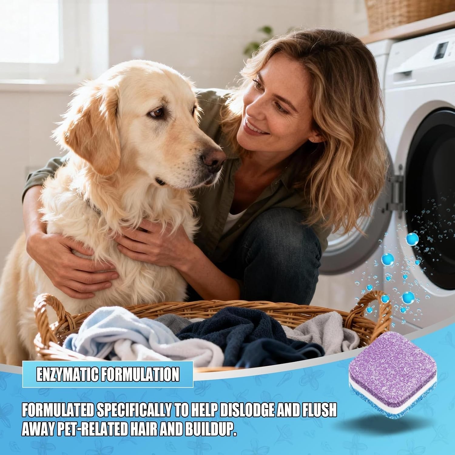 Washing Machine Cleaner Tablets – 24 Pack for a 12 Supply. Formulated for
