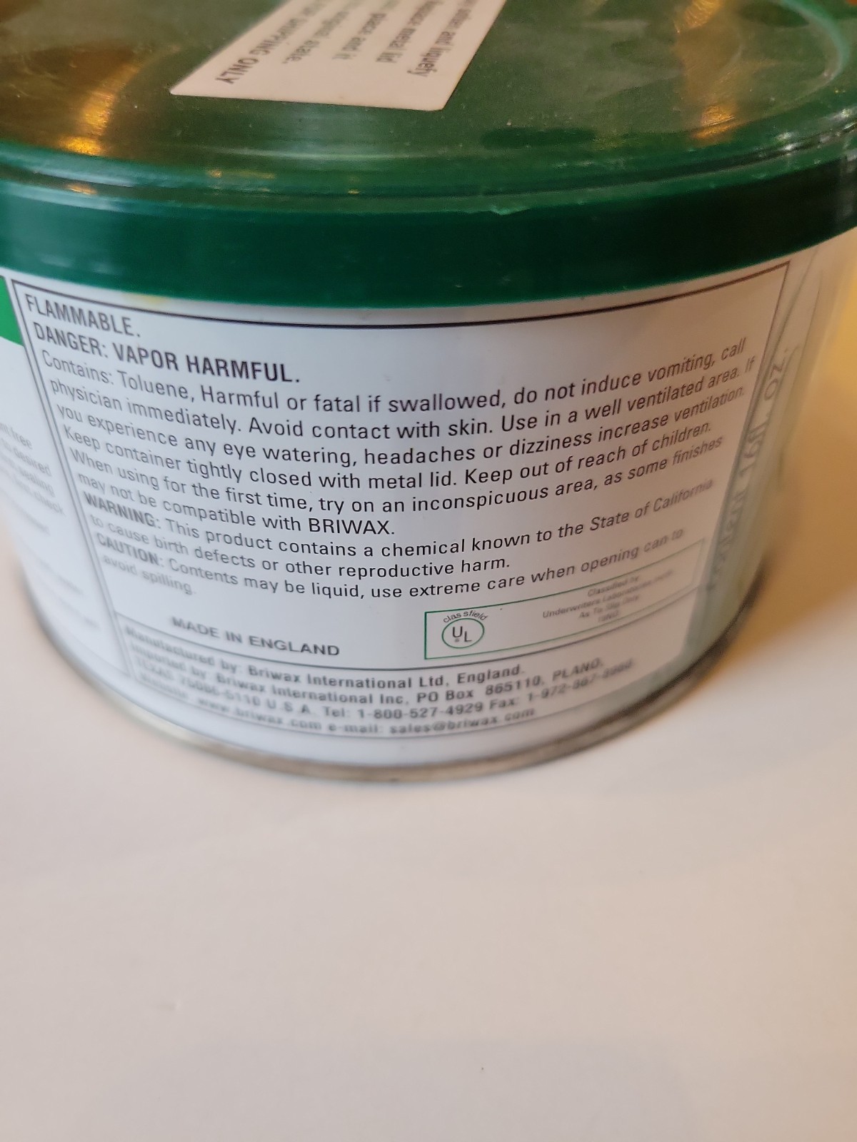 Original Wood Wax Polish by Briwax 16 Oz Golden Oak