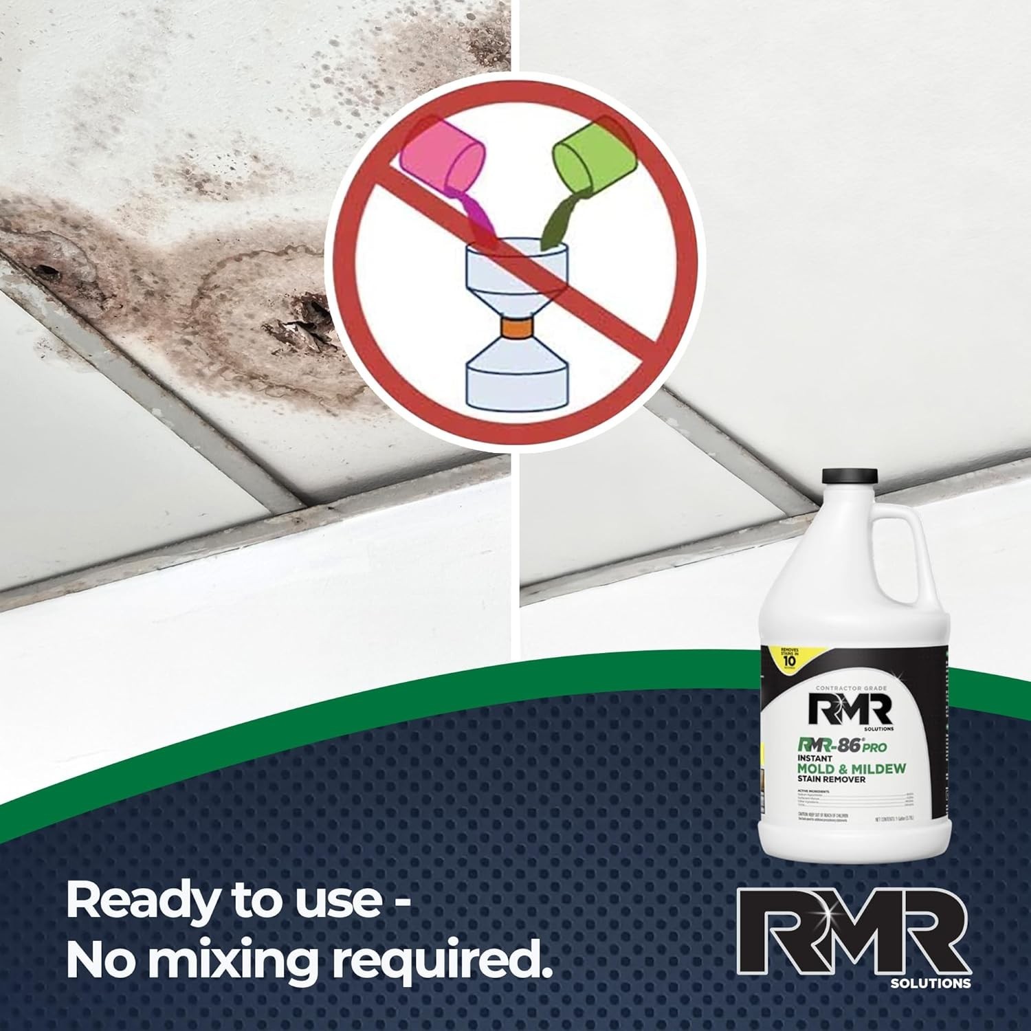 Mold Remover Stain Mildew Cleaner Heavy Duty Surface Spray 1 Gallon