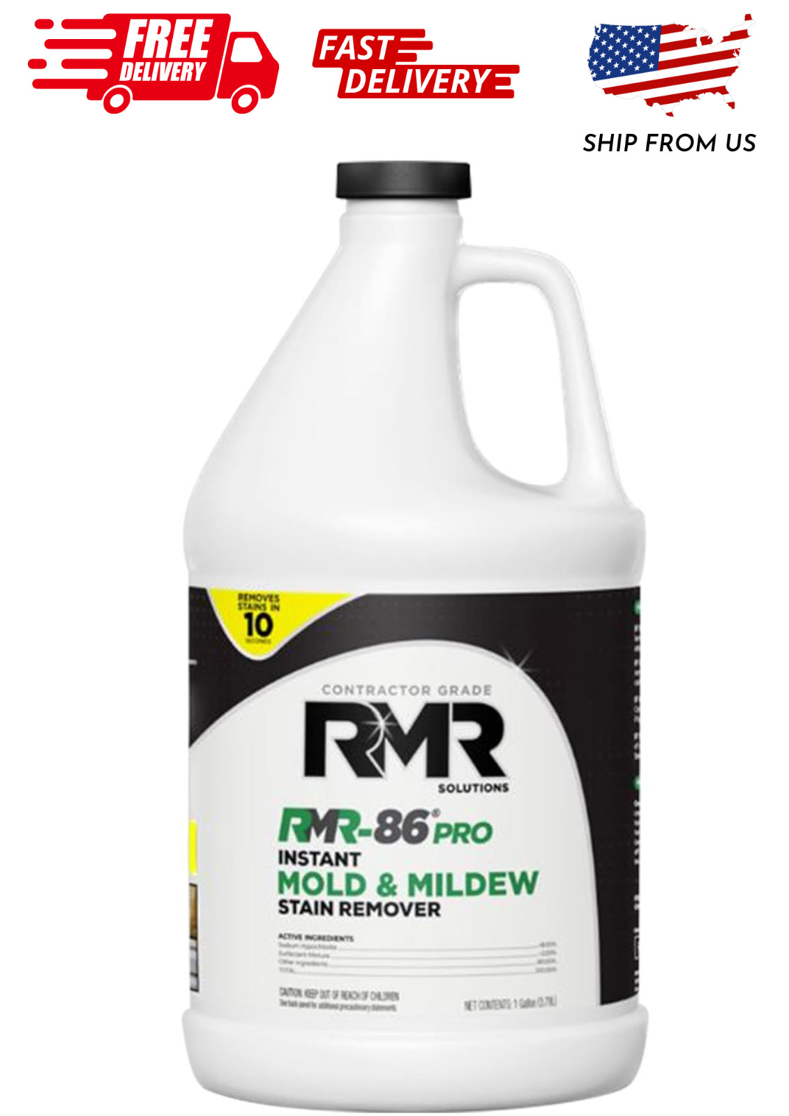 RMR-86 Pro Contractor Grade Mold Stain & Mildew Stain Remover Cleaning Solution,