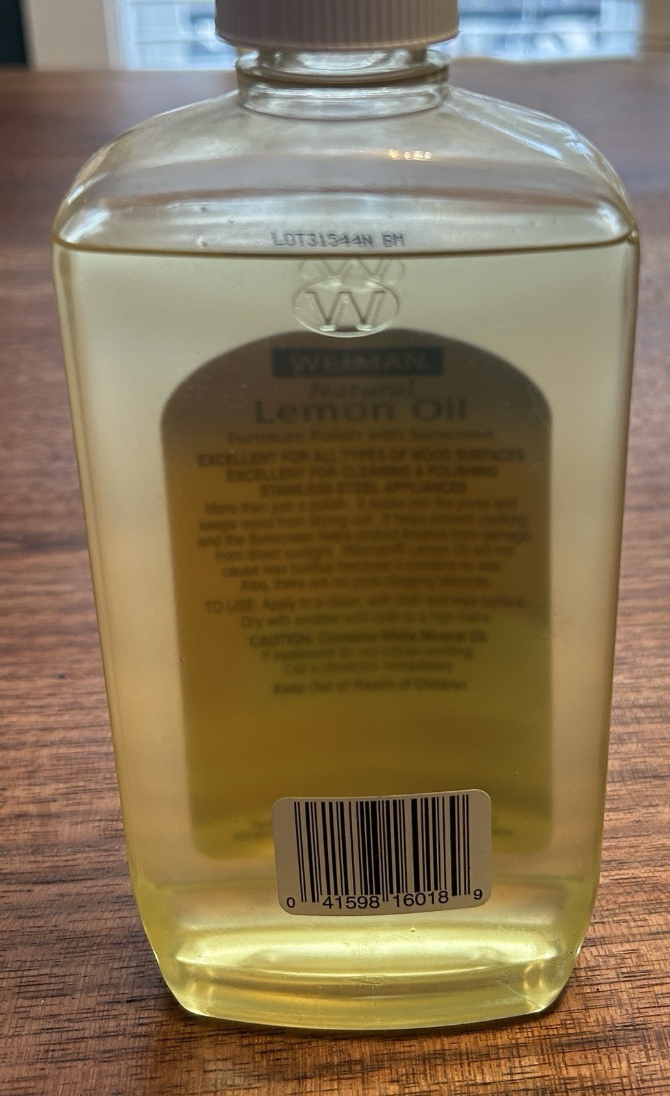 Weiman Lemon Oil Furniture Wood Polish w/ Sunscreen 16 oz 95% Full Discontinued