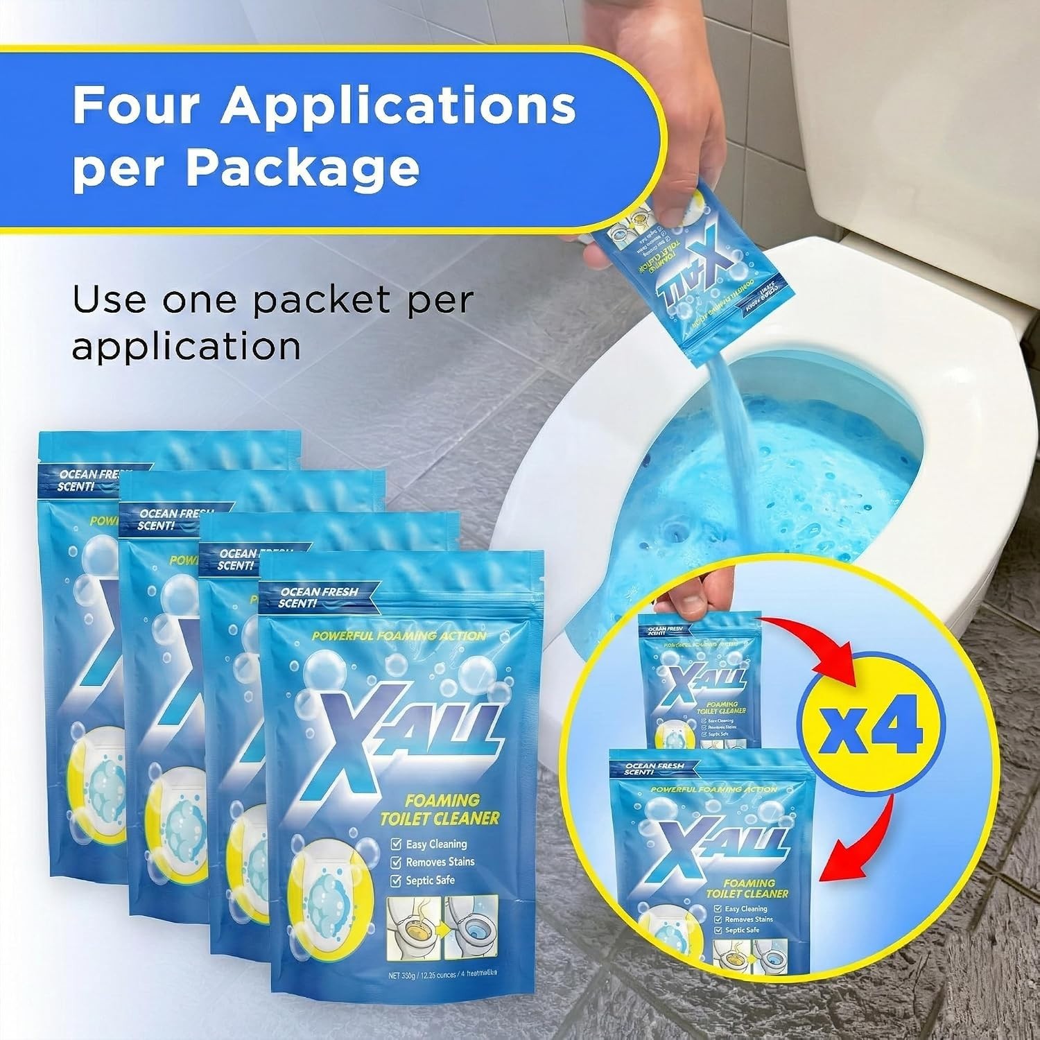 Foaming Toilet Cleaner for Stain & Limescale Removal