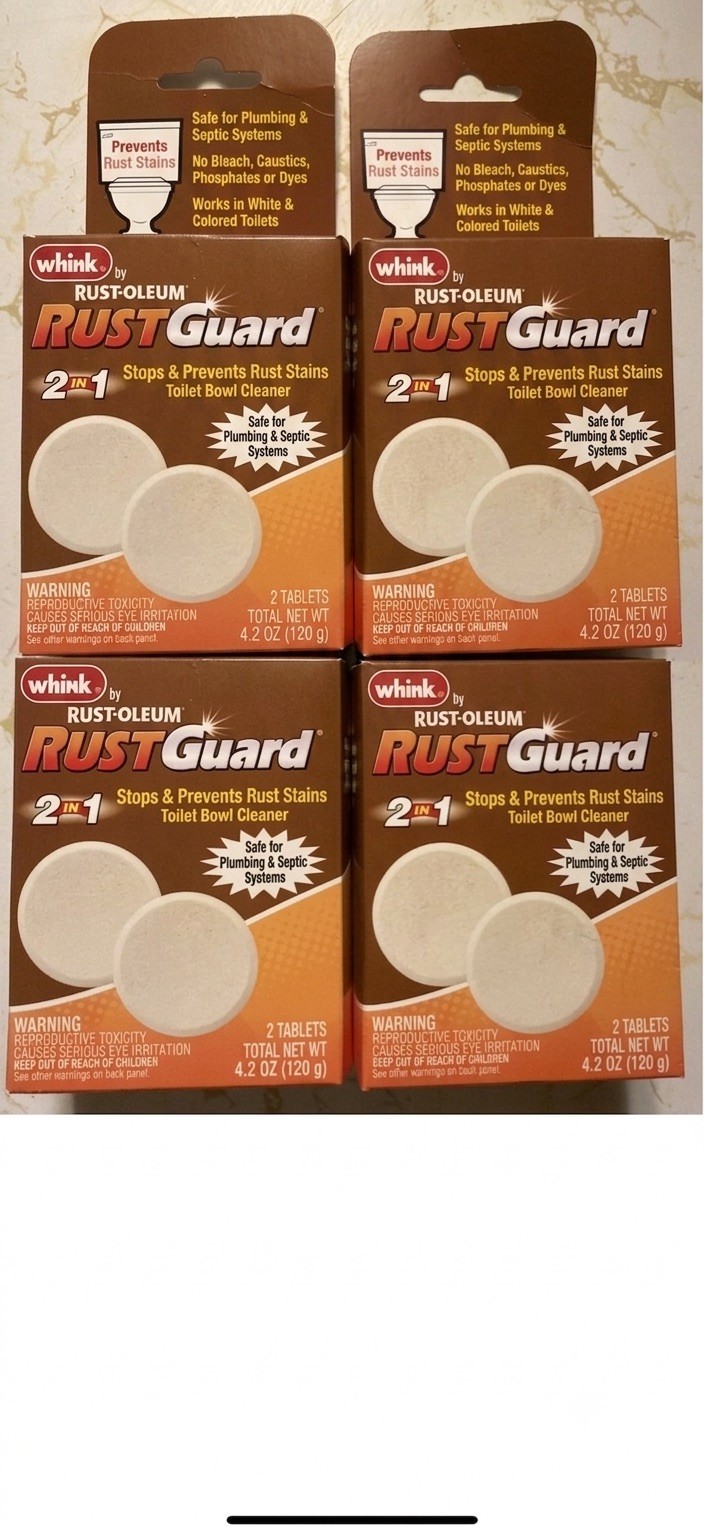 4 – Whink Rust Guard 2 In 1 Hard Water & Rust Toilet Bowl Cleaner – 8 Tabs Total