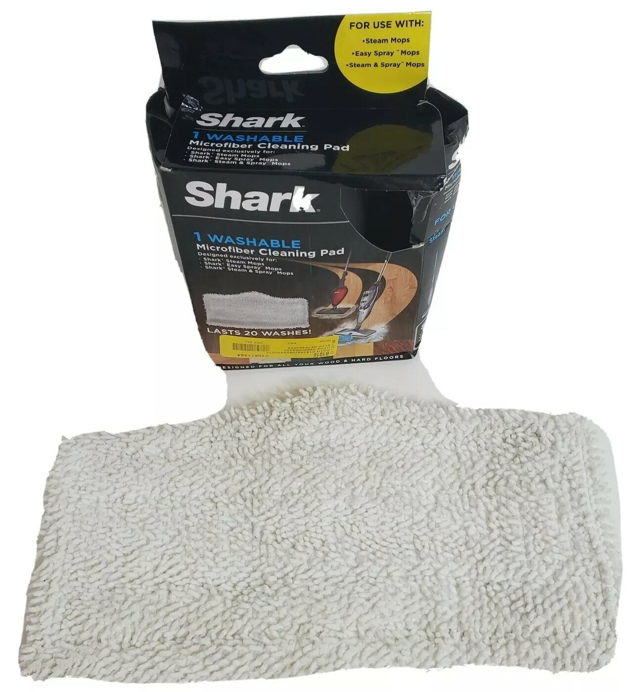 Shark Microfiber Cleaning Pad Sonic Steam Easy Spray 1 Count Washable For Floors