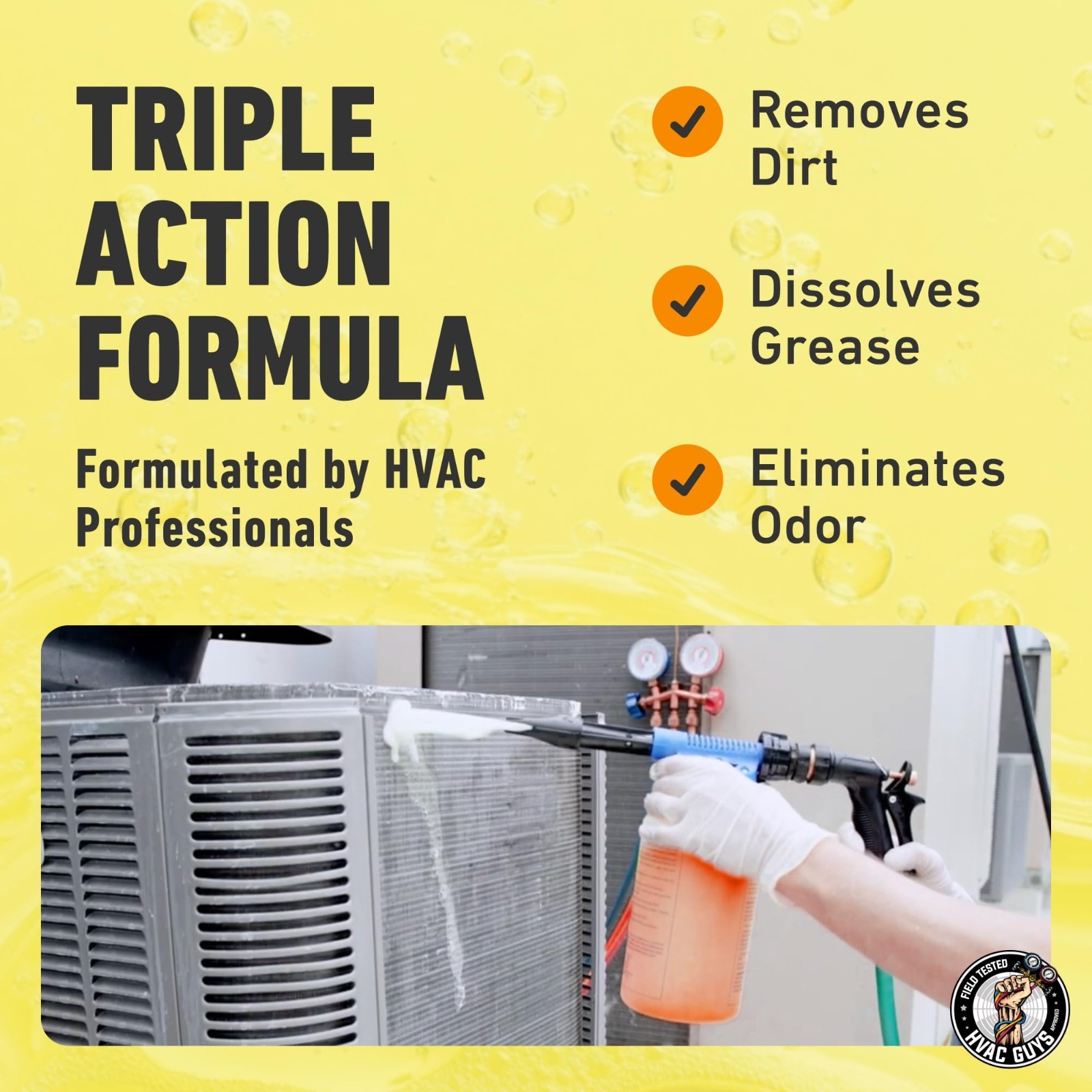 AC Coil Cleaner for Condensers & Evaporators | No Rinse | 1 Gallon – 4:1 to 10:1