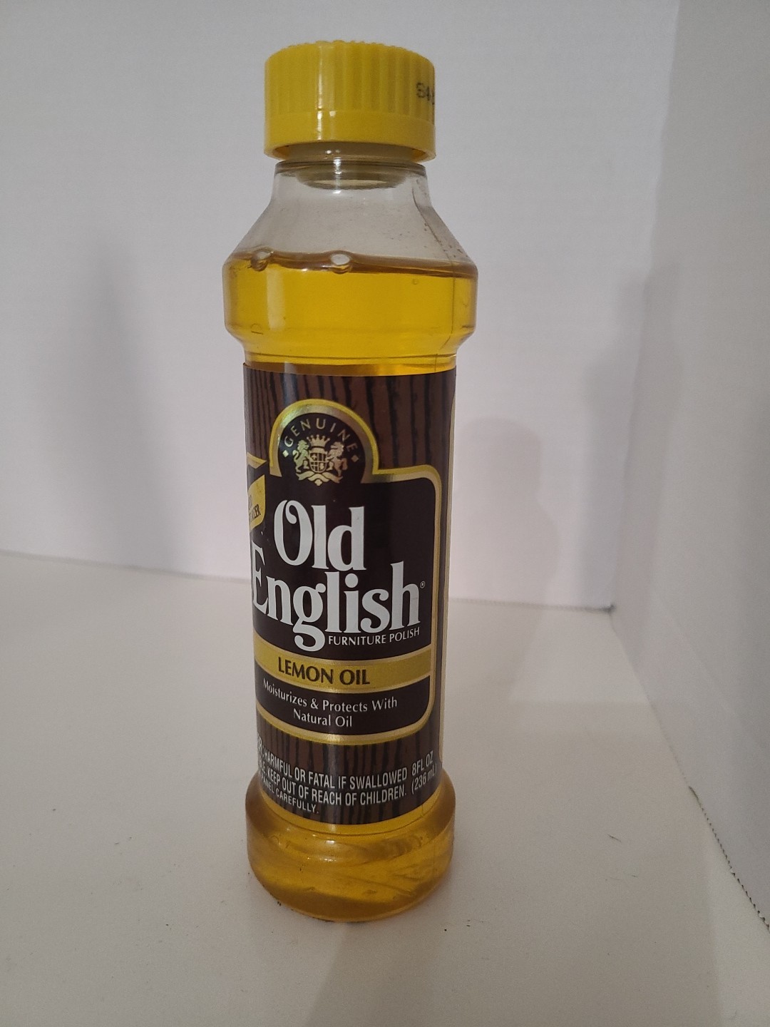 Vintage 1991 Genuine Old English Lemon Oil Wood Conditions/Protects 99% Full