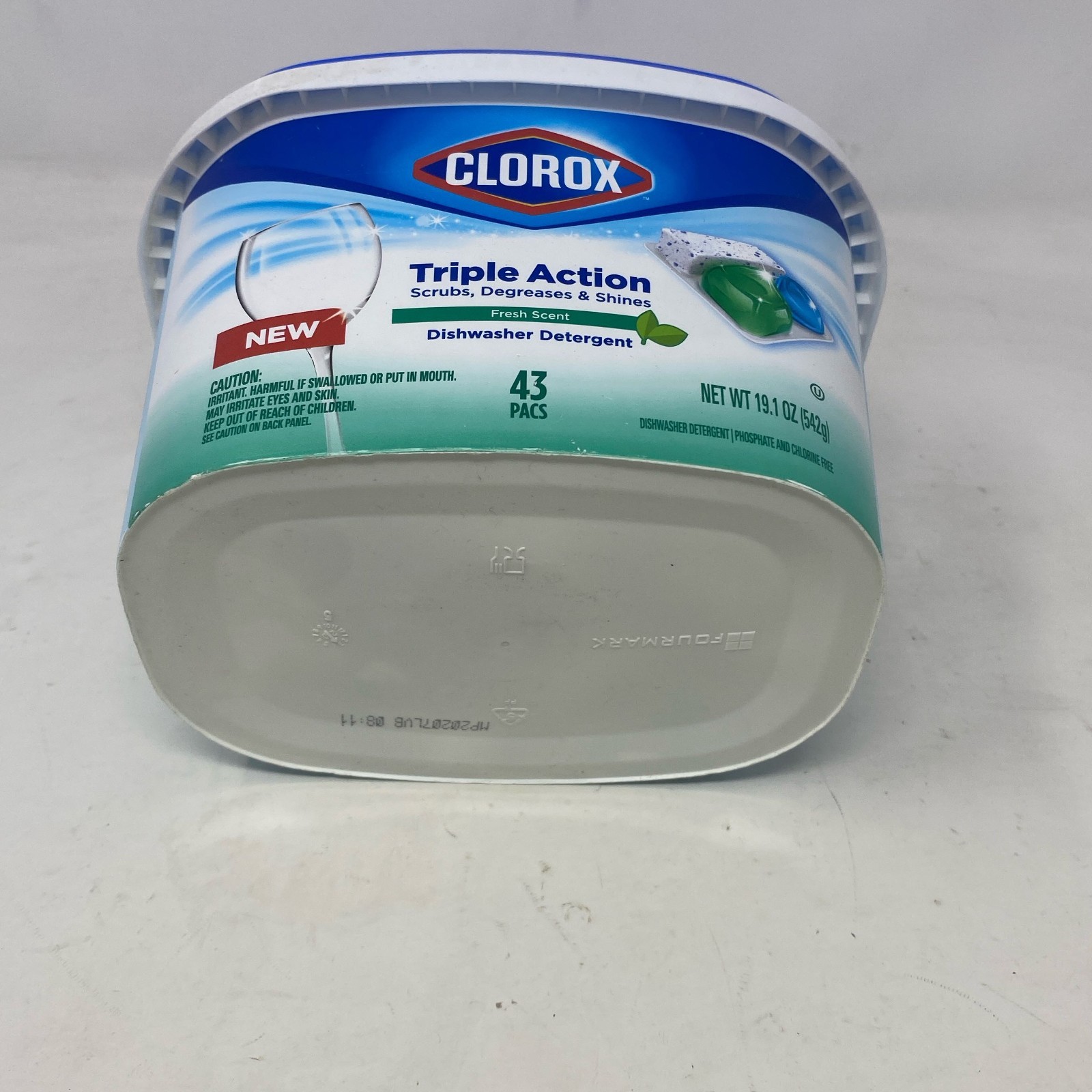 Clorox Triple Action Dishwasher Detergent Pacs Fresh Scent 43ct