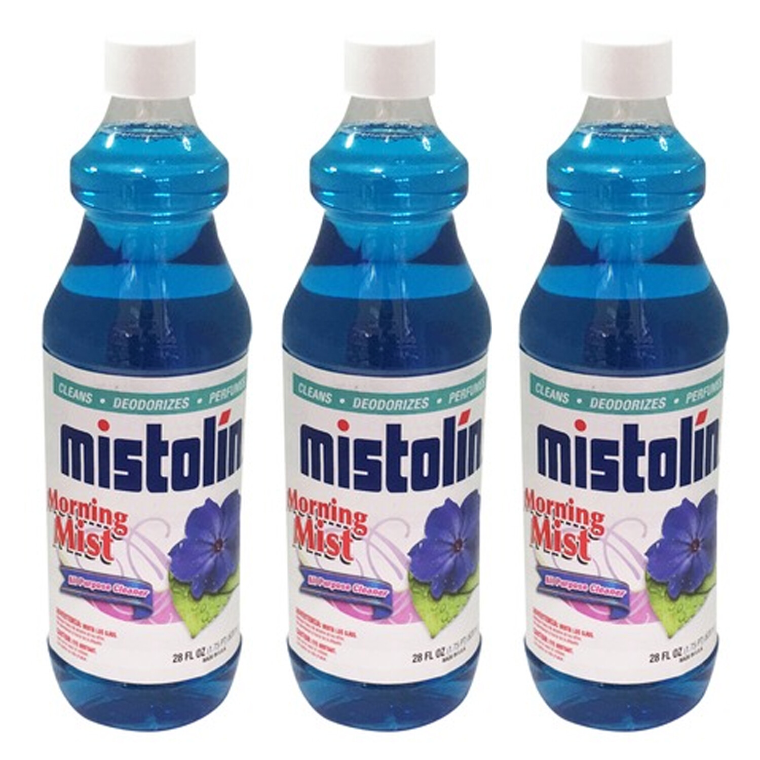 6 Pack Mistolin All Purpose Cleaning Solution Morning Mist (Rocio) 28 fl oz
