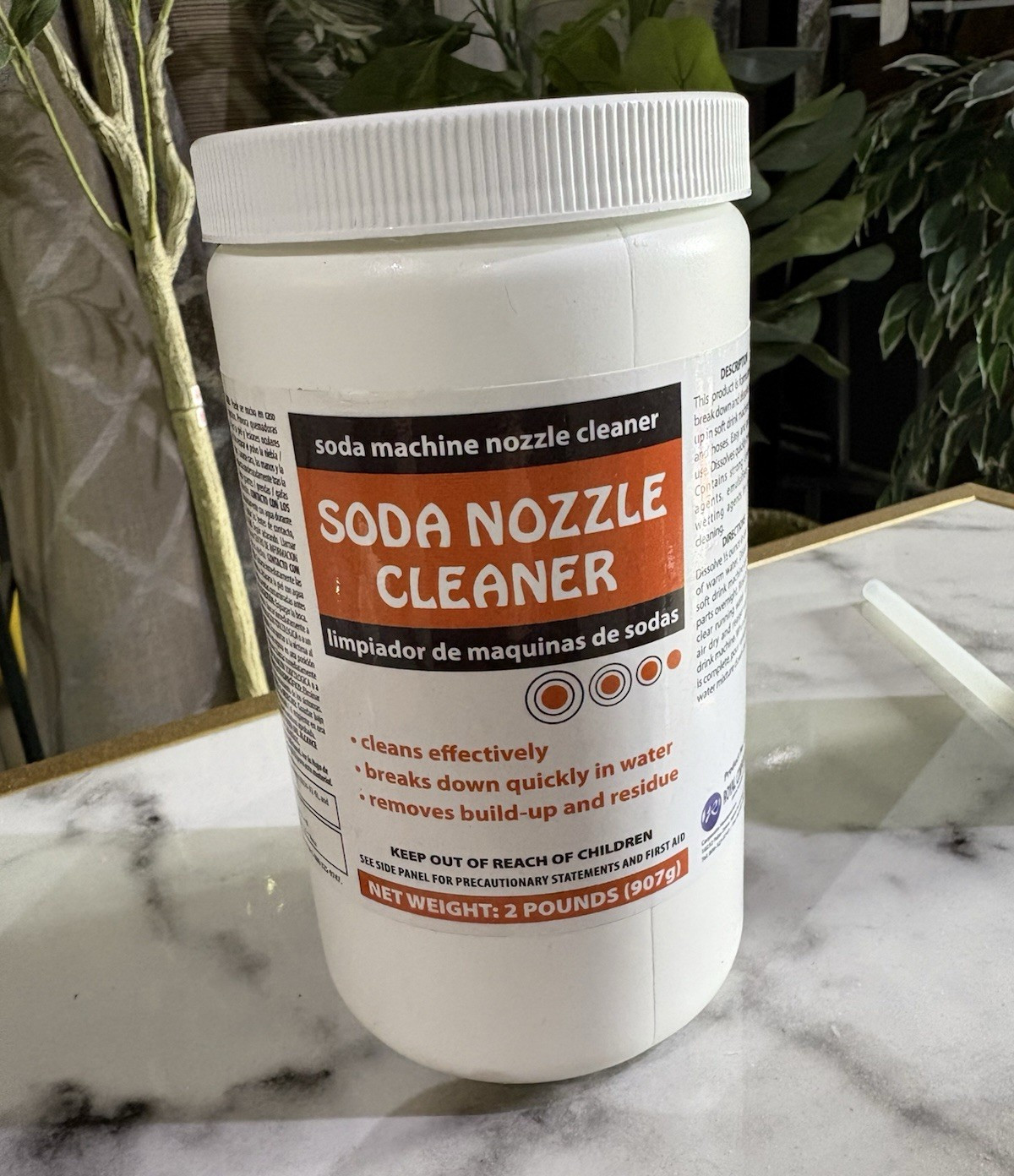 Soda Machine Nozzle Cleaner Powder 2 lb Unscented Heavy Duty, 6 Pack QP201