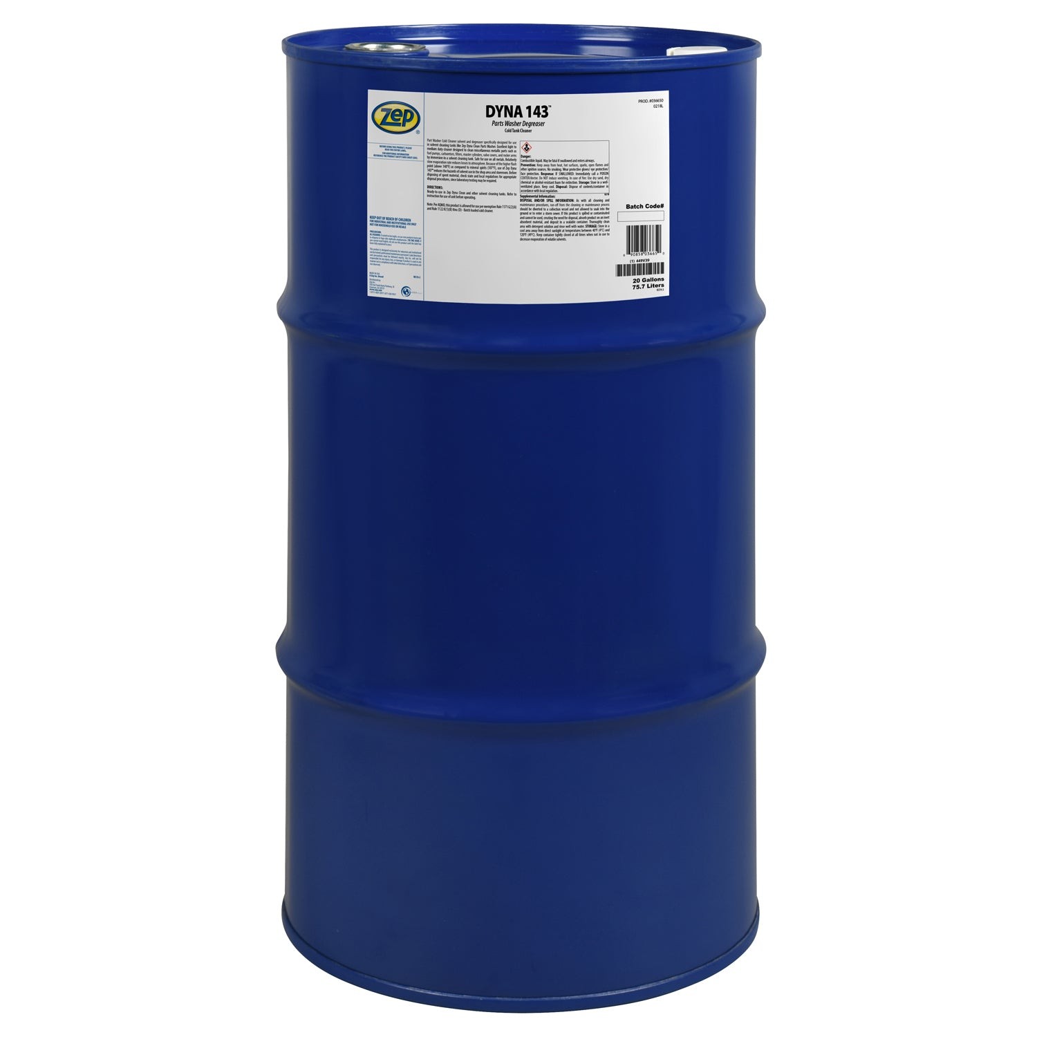 Zep Dyna 143 Parts Washer Solvent – 20 Gallon (1 Drum) 36650 – Designed for use