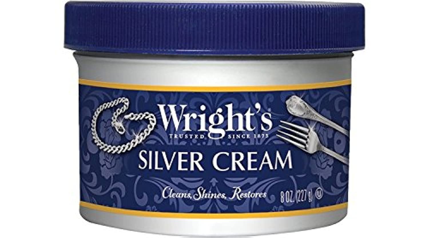 Wright’s Silver Cleaner and Polish Cream – 8 8 Ounce (Pack of 1), 8