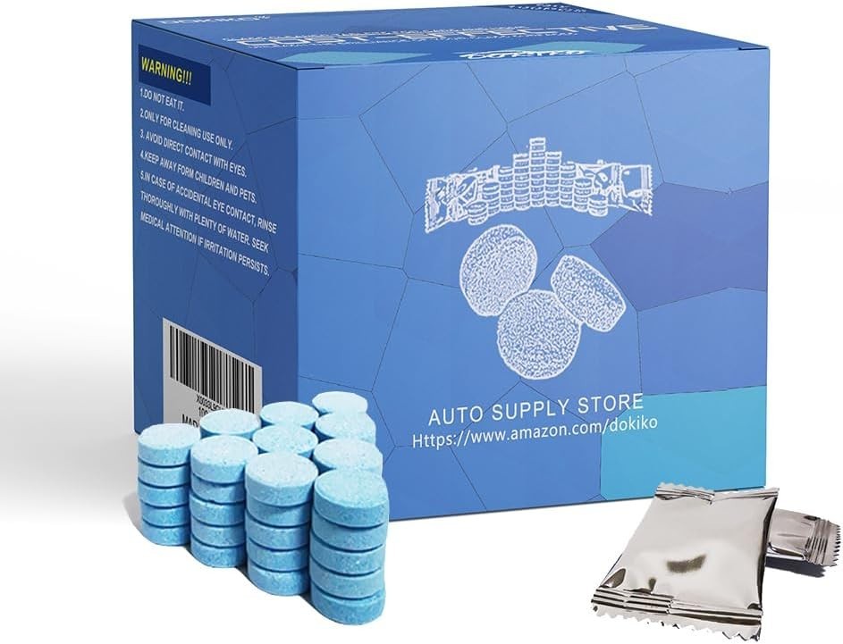 Eco-Friendly 100 Pack Glass Clean Tablets – 16 fl oz Each, Cost-Saving Solution