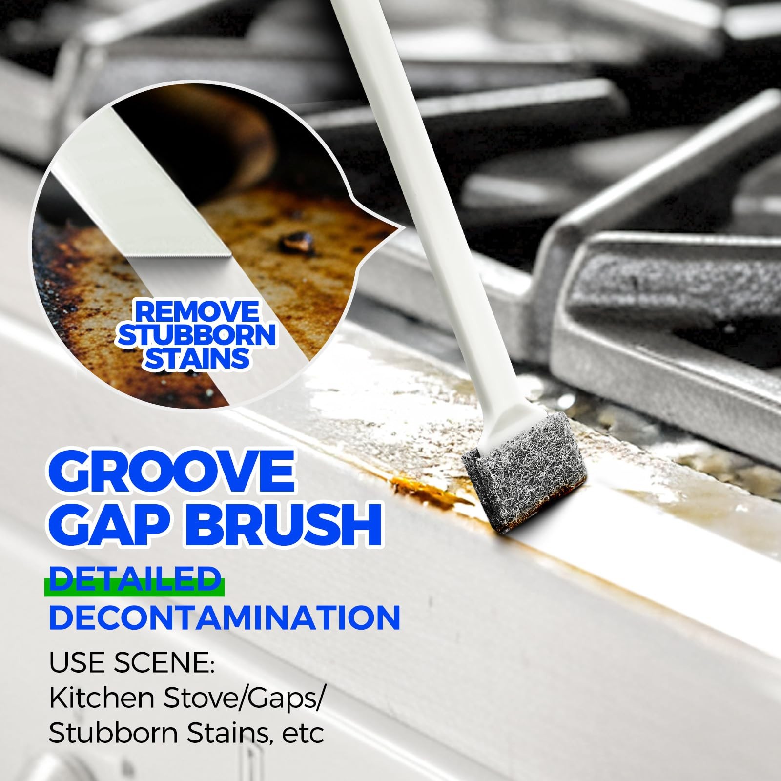 Holikme Deep Cleaning Brush Set, 5 Brushes for Kitchen, Bathroom, Tile, Grout