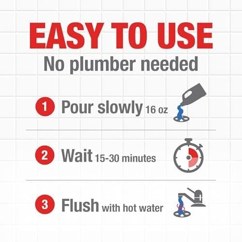Drano Max Gel Drain Clog Remover and Cleaner for Shower or Sink Drains