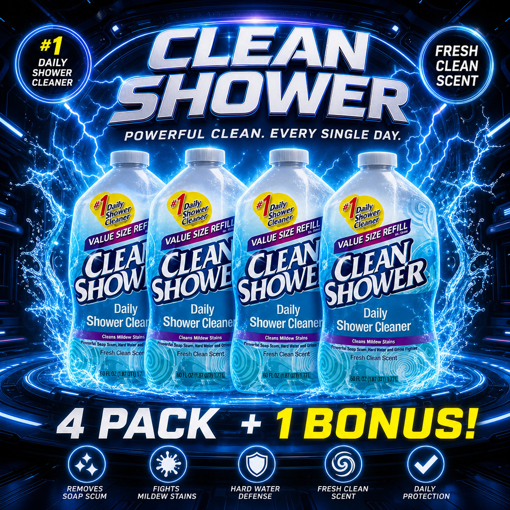 Clean Shower Daily Refill 60 oz – Pack of 5 – Prevents Soap Scum & Mildew