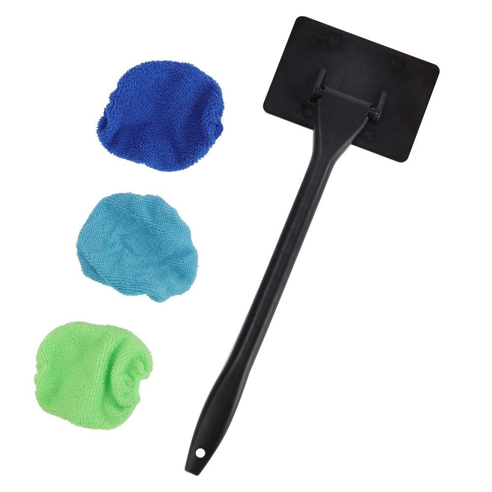 3 Pack Window Windshield Cleaning Tool Microfiber Car Wiper Cleaner Glass Brush