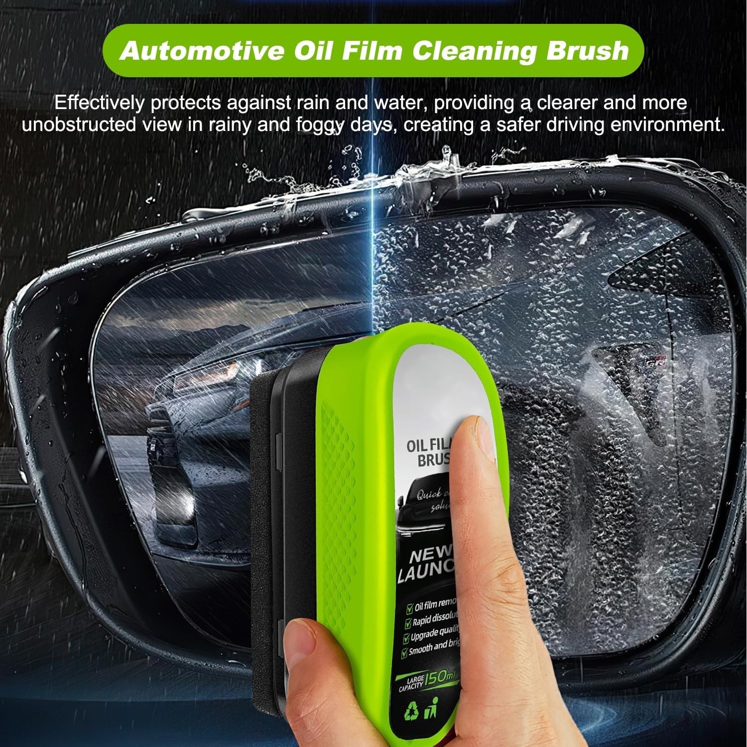 Oil-Free Car Glass Brushes, 2.0 Upgrade Clearvision Car Windshield Cleaner,Oi…