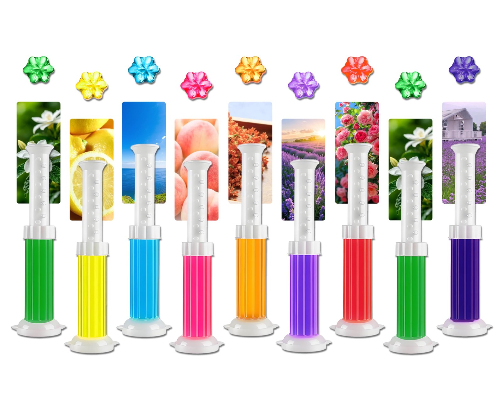 Bowl Cleaner Stamp Kit, 117 Count, 9 Scents,bathroom Freshener (9)