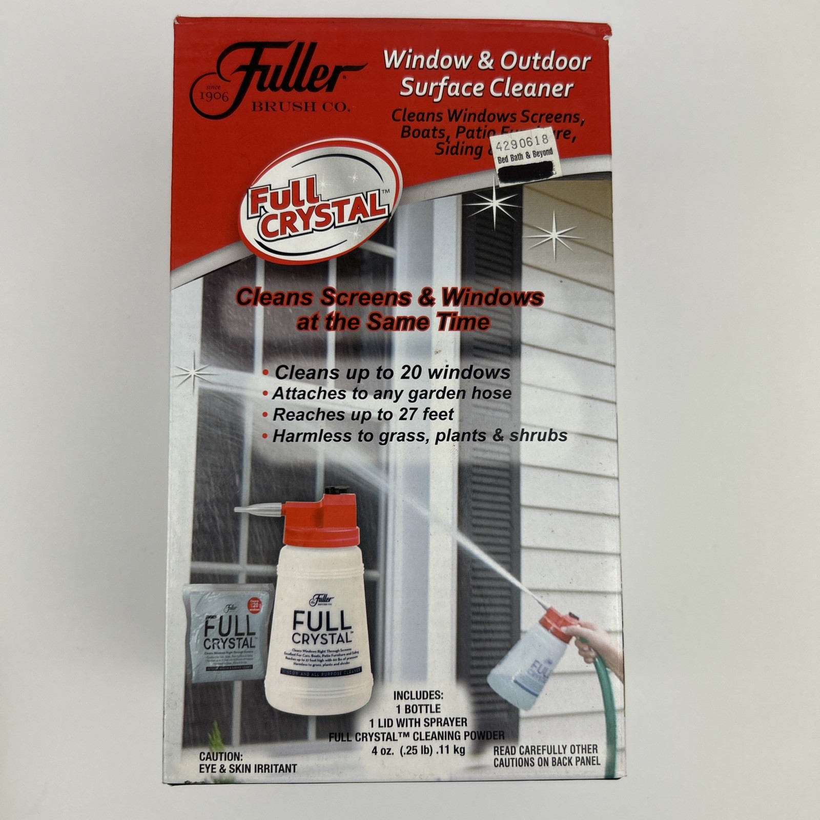 Full Crystal Window Cleaning Kit – 4 oz Glass 4 Ounce (Pack of 1) Window Sprayer
