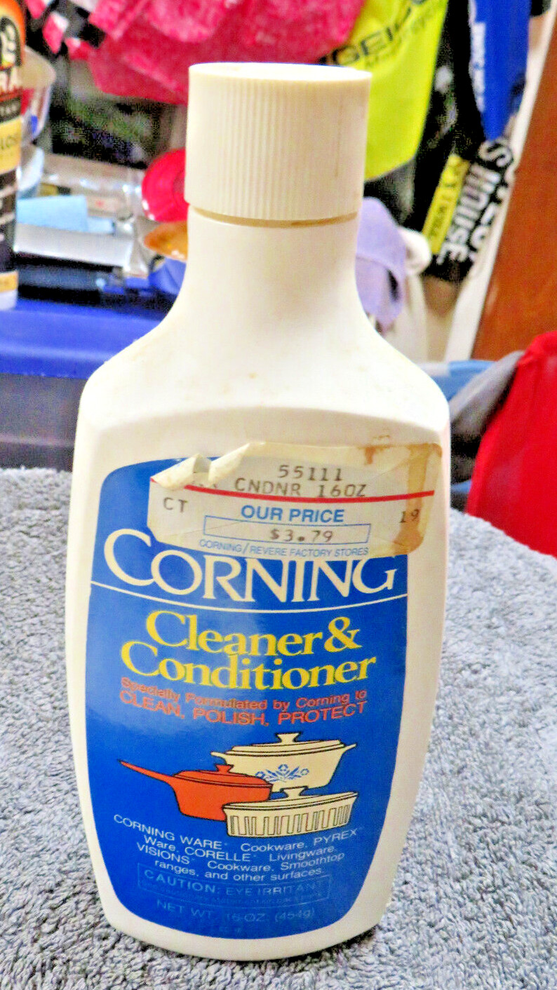 Corning Ware Cleaner & Conditioner Discontinued Pyrex Dishes Size 16 Oz Vintage