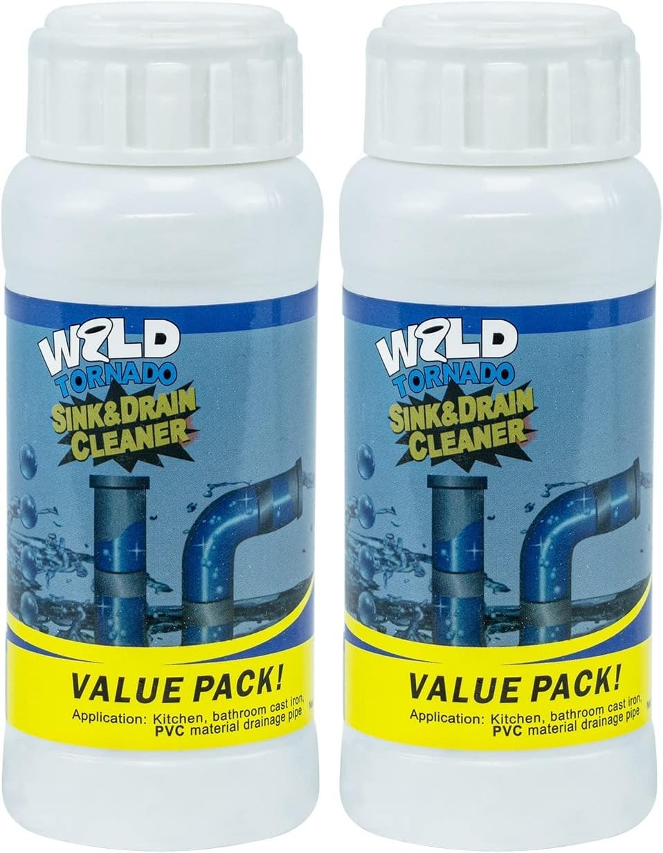 2 Wild Tornado Sink And Drain Cleaner Powder 220 Grams Total Kitchens Bathrooms