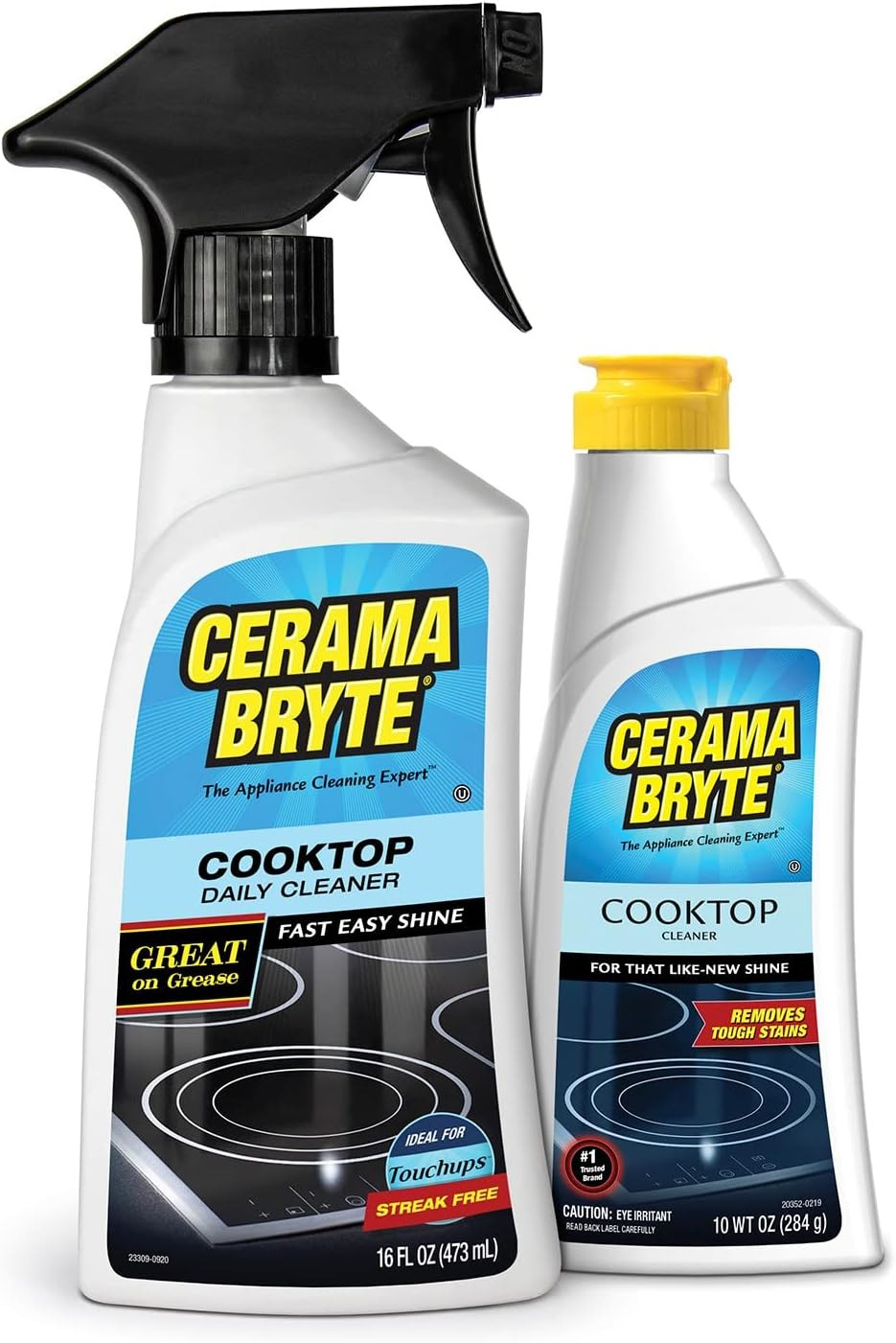 Heavy-Duty + Daily Spray Stove Top and Cooktop Cleaner Combo Kit for Glass and C