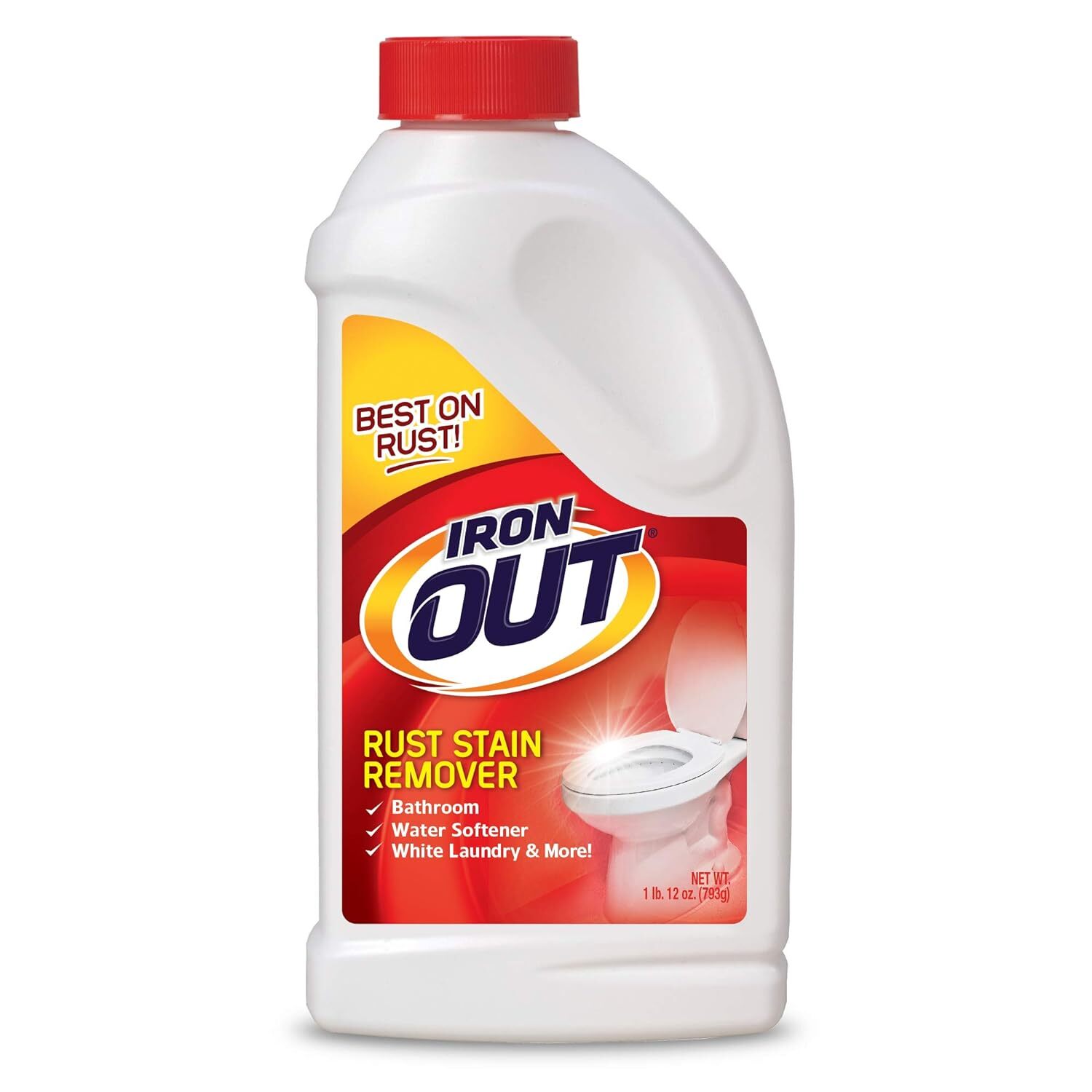 Iron OUT Powder Rust Stain Remover, Remove and Prevent Rust Stains in Bathrooms,