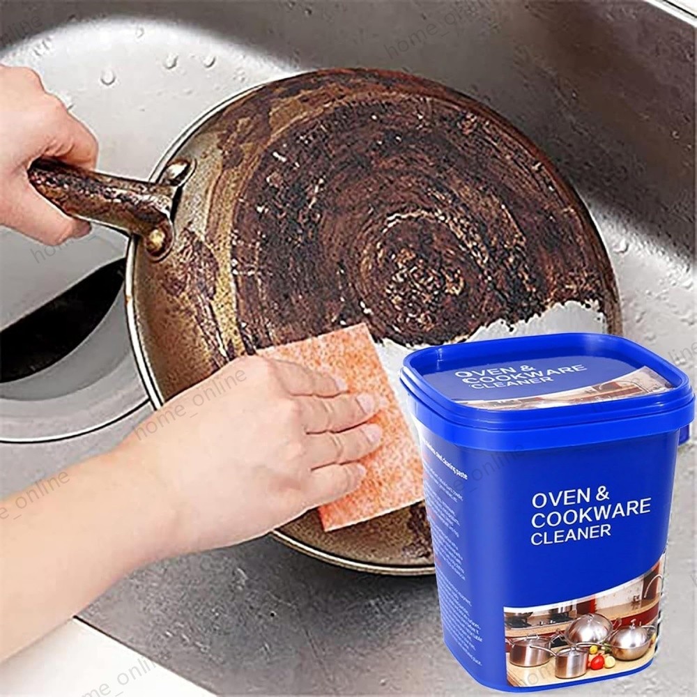 Cookware Cleaning Paste Stainless Steel Pot Pan Kitchen Cleaner Detergent US