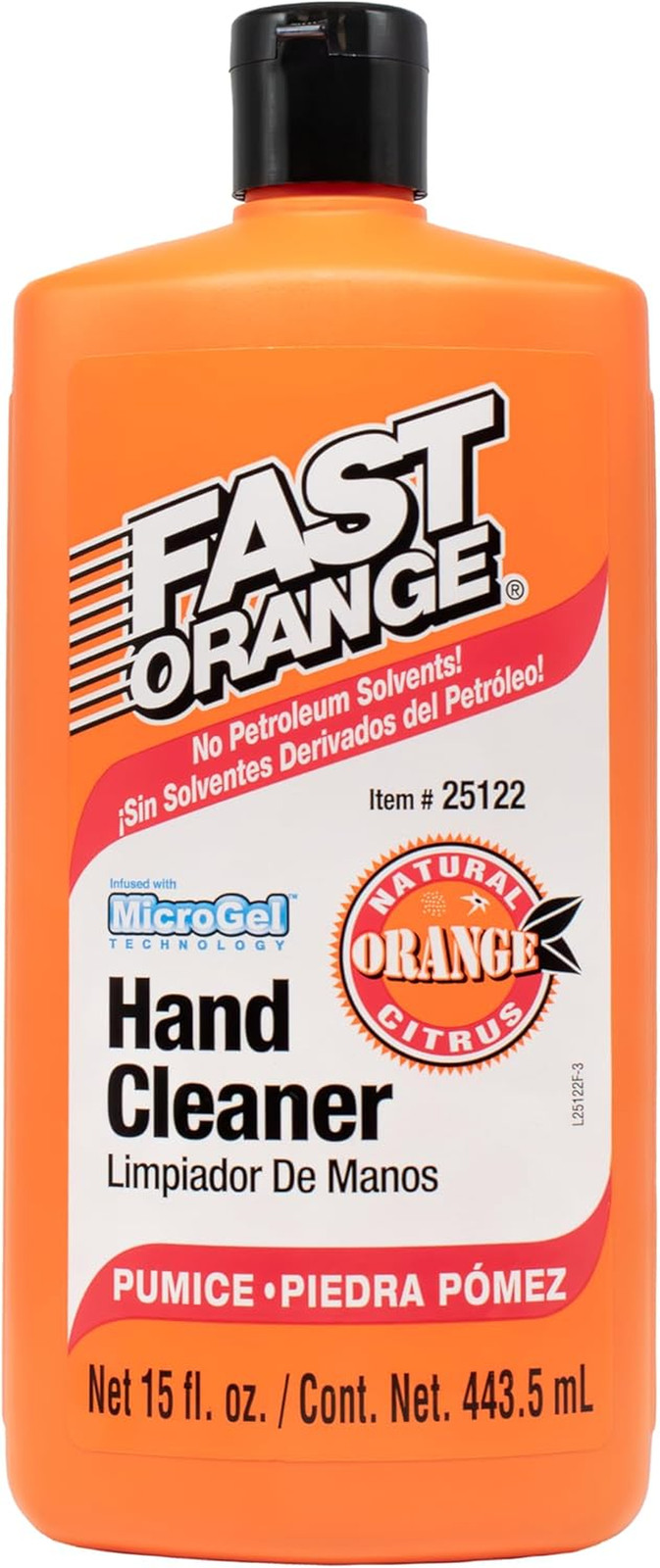 Fast Orange Permatex 25217 Pumice Lotion, Heavy Duty Hand Cleaner, Natural Citru