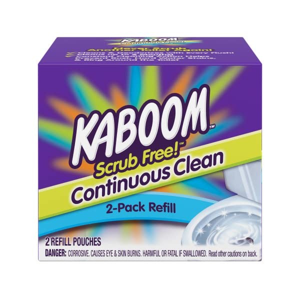 Kaboom Scrub Free! Continuous Clean Toilet Cleaning 2 Count (Pack of 1)