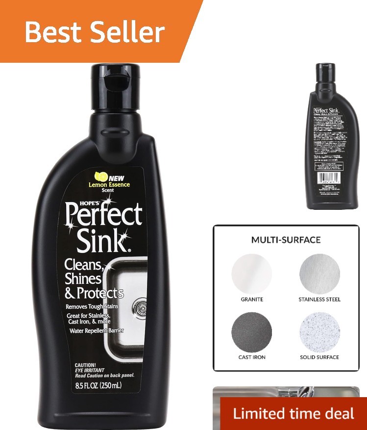 Hope’s Perfect Sink Cleaner – 8.5 Fl Oz, Restores All Sink Types, Chlorine Free