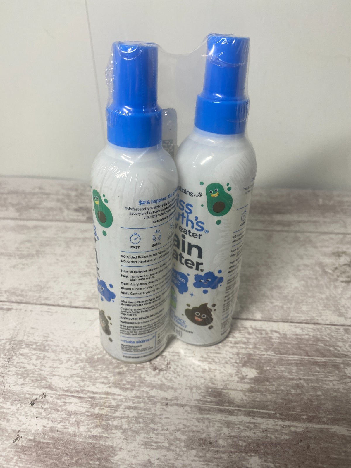 Miss Mouth’s Messy Eater Stain Treater Spray – 4 fl oz, (2 Pack Set)