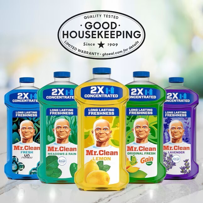 Mr. Clean 2X Concentrated Multi Surface Cleaner With Lemon Scent, 64 fl oz