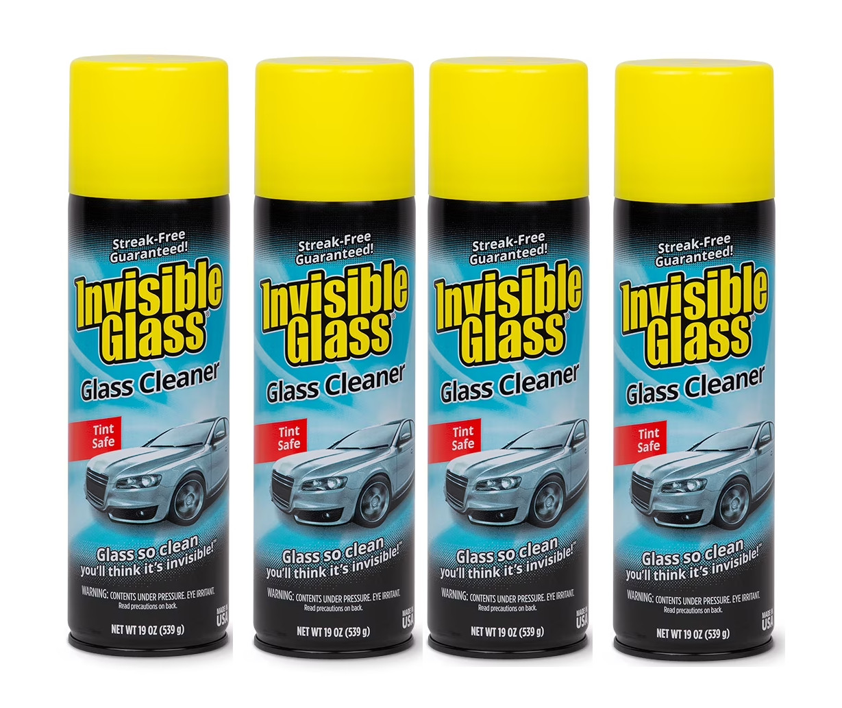Stoner Invisible Glass Automotive Glass Cleaner, 19 Oz (Pack of 4)