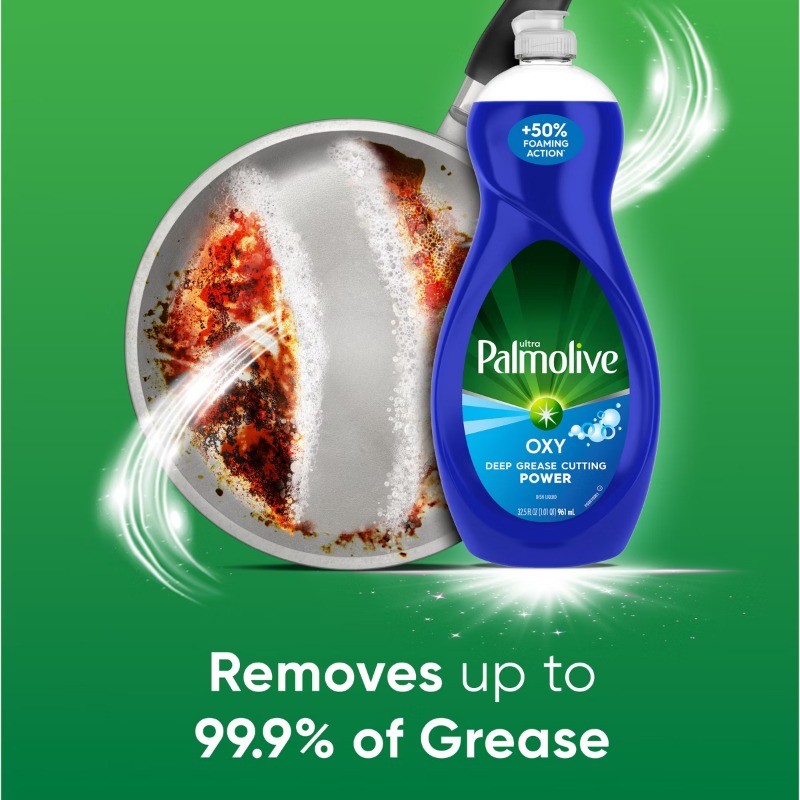 Ultra Oxy Degreaser Liquid Dish Soap 32.5oz/4ct: Paraben-Free, Phos-Free, Fresh