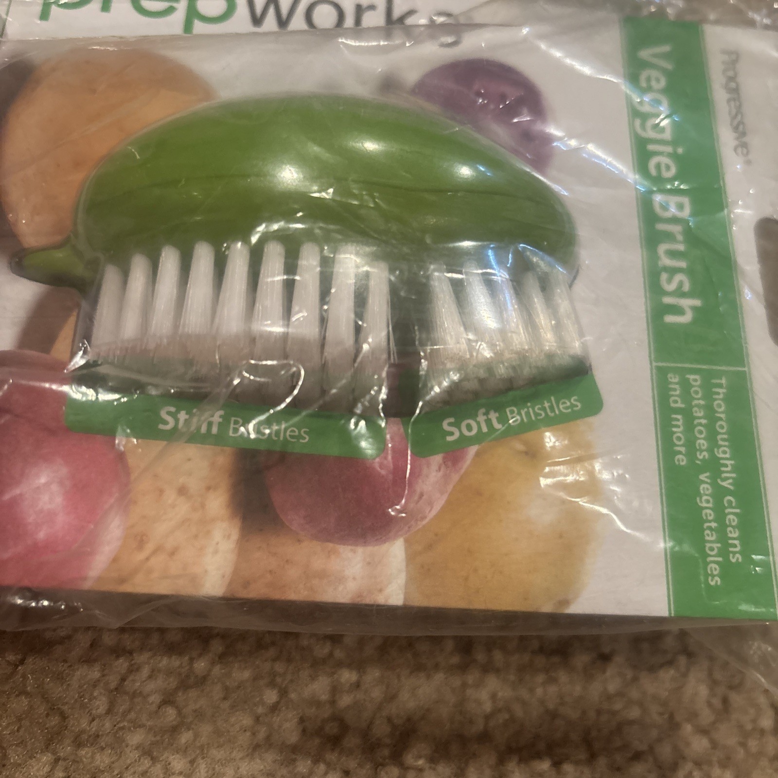Progressive PrepWorks Veggie Brush Strength Vegetable And Fruit Cleaning