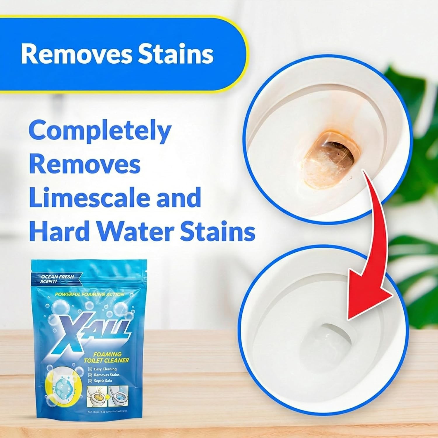 Foaming Toilet Cleaner for Stain & Limescale Removal
