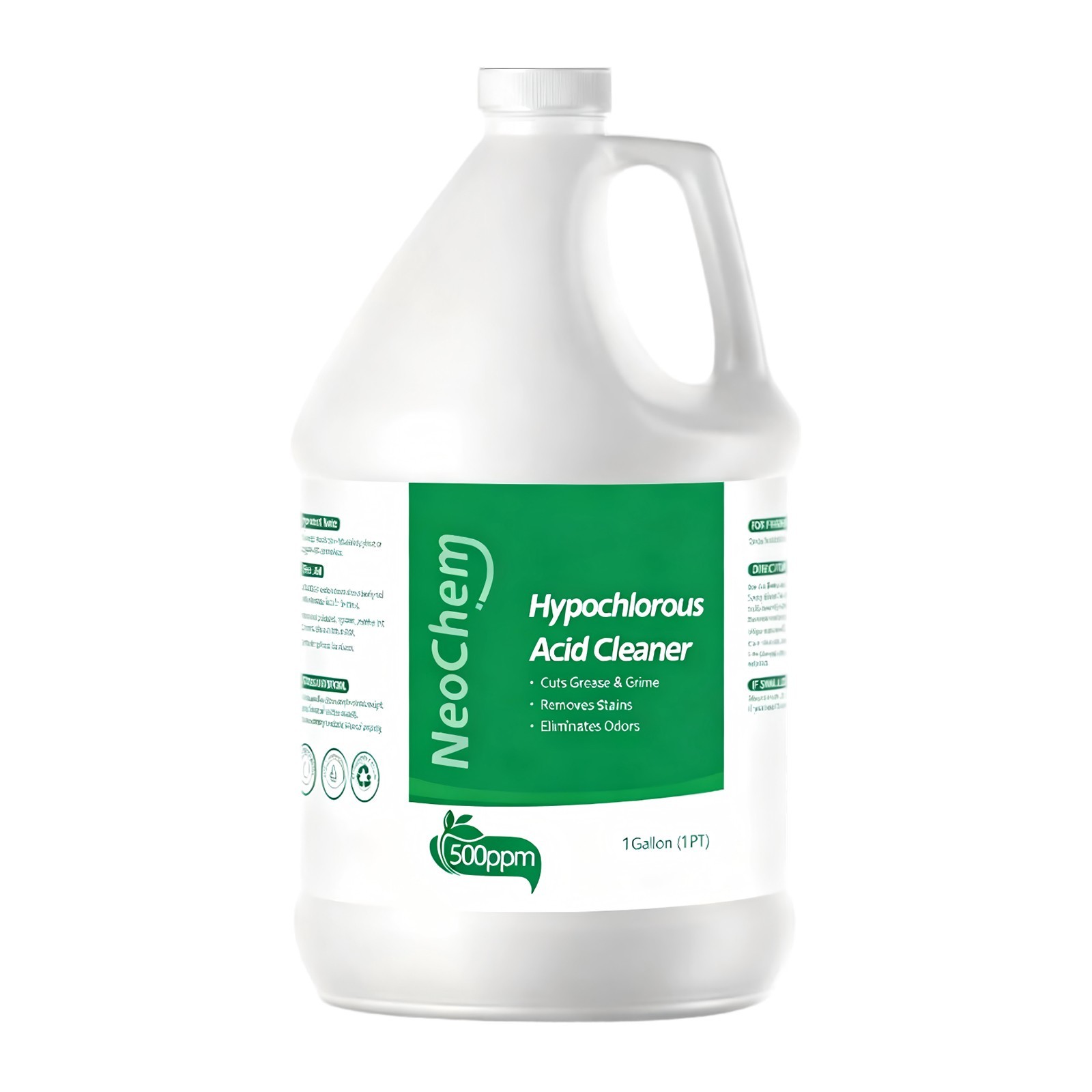 Hypochlorous Acid 500ppm Cleaner 1 Gal No Rinse Stain Odor Eliminator