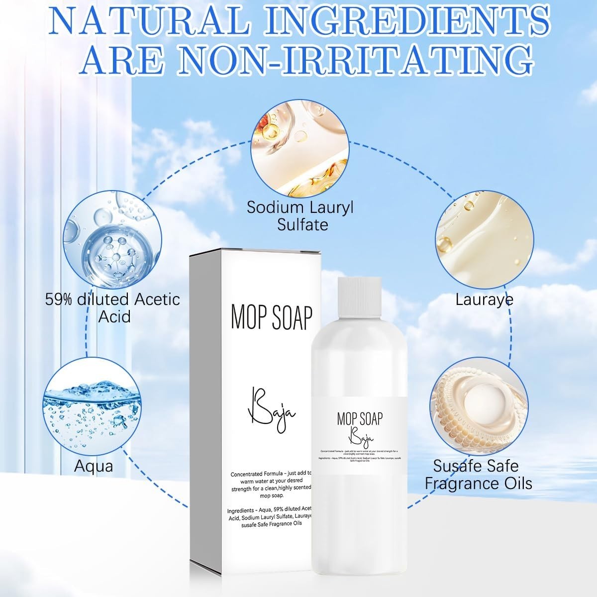 Mop Soap Brazilian Waves, Mop Soap Scented, Luxury Mop Soap, Mop Soap for Floor